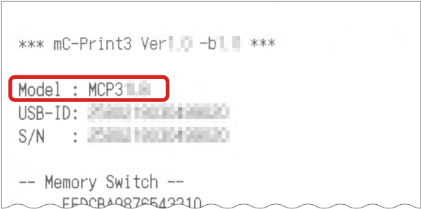 冒頭の”Mode:”ではじまる欄に記載されます